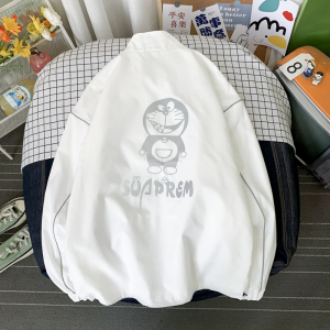 夹克服秋季男女夜光反光外套宽松港风中性风摆拍4J图片