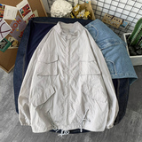 日系工装外套男夏季超薄款大码宽松防晒衣服港风摆拍2FS1029-P35，男装夹克，电商A076