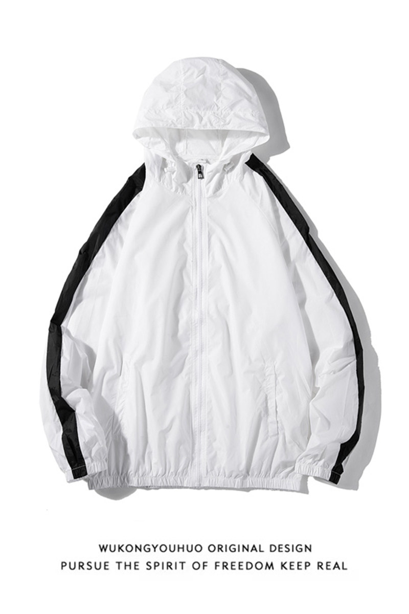 夏季冰丝外套男超薄加肥加大码情侣户外防晒衣服白底图1FS888-P25,男装夹克,电商A076