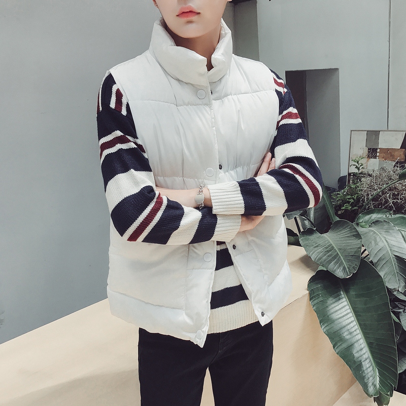 羽绒棉马甲男女秋冬情侣中性风棉衣港风模特外套2MJ12，男装背心/马甲，电商A076