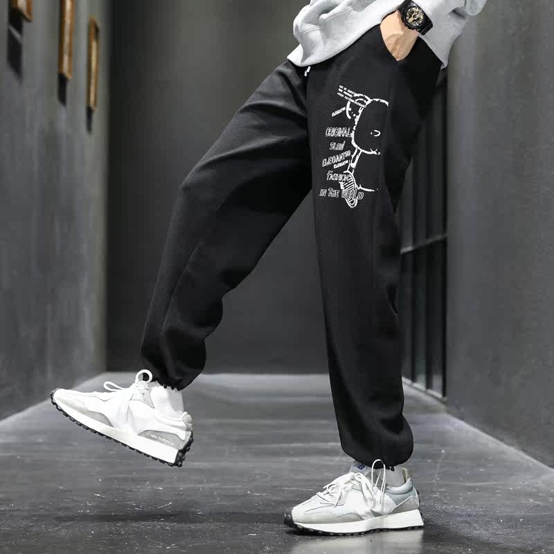休闲裤卫裤情侣男女秋季九分裤子束脚运动裤长裤22CK2116-P40,男装休闲裤,电商A076