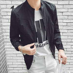 夏季冰丝外套男士韩版修身超薄透气立领防晒衣服店主风2FS728-P25图片