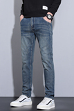 复古直筒牛仔裤男士休闲修身长裤抗皱弹力潮裤NZ3611-特P48，男装牛仔裤，电商A076