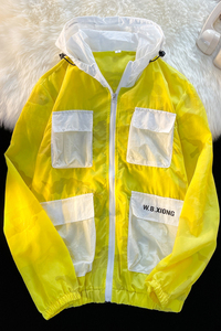夏季工装外套男超薄透气港风宽松情侣防晒衣服白底图5FS19606-P35图片