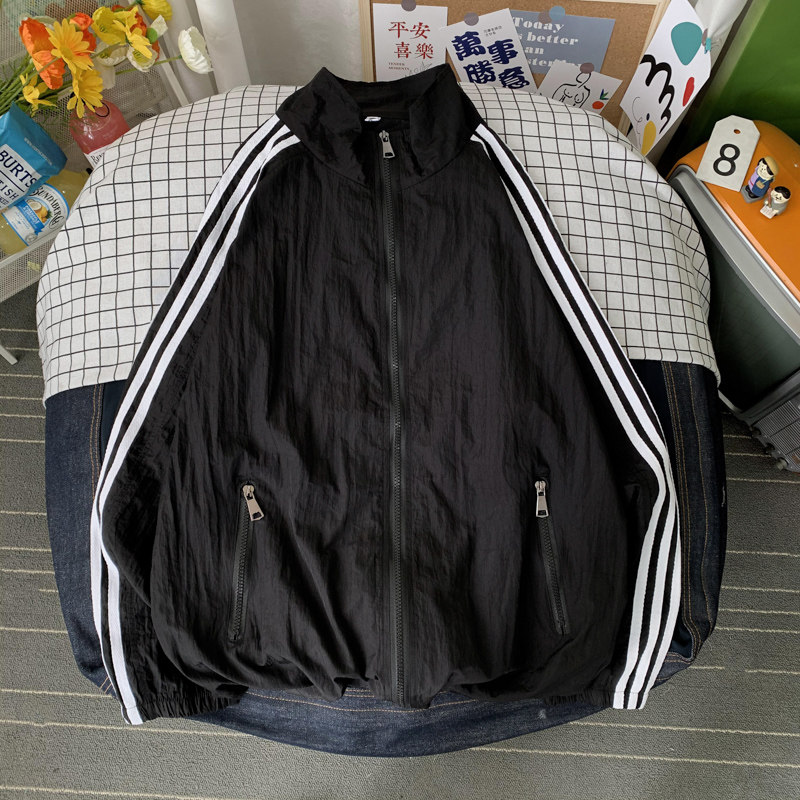 运动外套男夏季超薄透气大码宽松情侣防晒衣港风摆拍3FS2031-P35图片