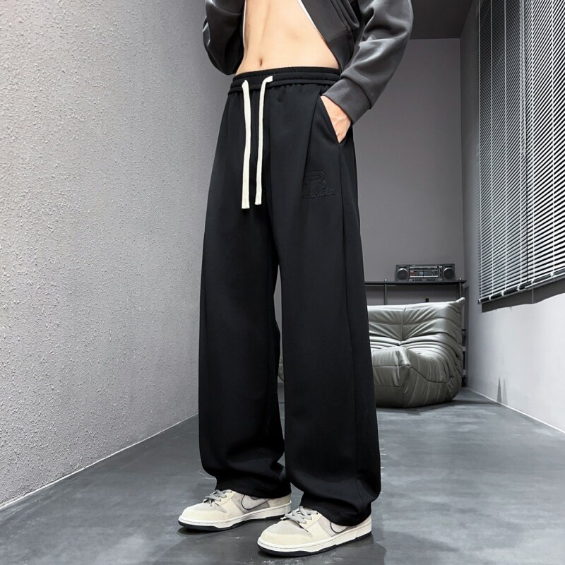 2025新款男士春秋季大码休闲直筒裤潮流运动裤子CK2571-特P39,女装休闲裤,电商A076