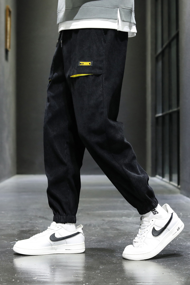 休闲裤卫裤情侣男女秋季九分长裤子束脚运动裤模特3CK9988-P45,男装休闲裤,电商A076