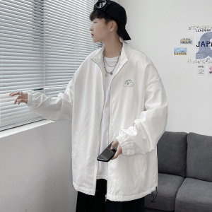 夹克服秋季男女夜光反光外套宽松港风中性风模特42J图片