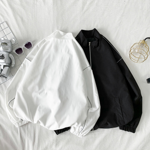 夹克秋季服男女白墙夜光反光外套薄款港风中性风8J