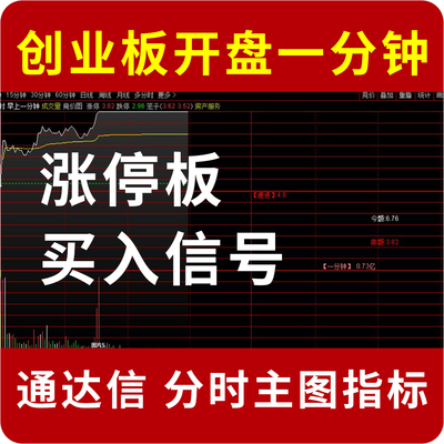 创业板开盘第一分钟买入追涨停