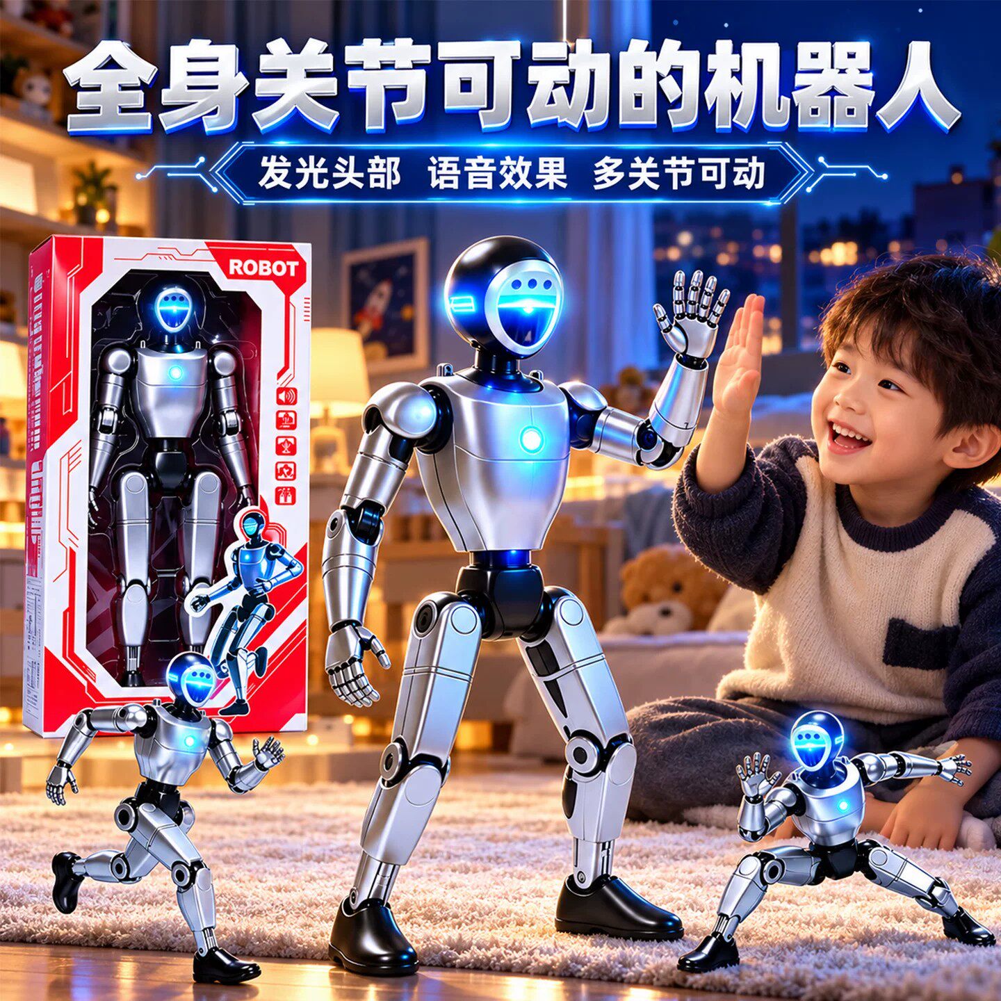 智能机器狗2026新款儿童电动遥控玩具宇ai人工树男生日礼物黑科技