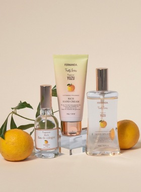 现货秋冬限定日本FERNANDA新鲜柚子护手霜香水身体喷雾香氛喷雾