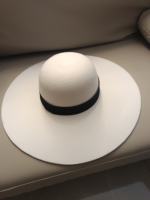 [Non-returnable and non-exchangeable] Vintage cut-edge domed brim laced top hat, autumn and winter faux felt stage design top hat thumbnail 3