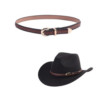 跨境牛仔帽帽带民族风皮革配饰草帽礼帽装饰带服装饰品配件围带