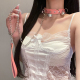 铃铛项圈女情调小狗牵引绳choker狗链m女性感风sm情趣项圈颈环