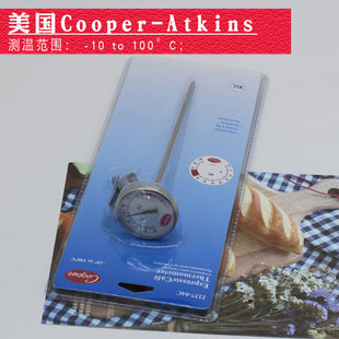 进口探针温度计 美国Cooper Atkins 2237 04C奶泡温度计商用长针式