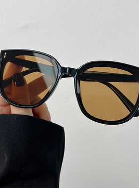 2022新款韩版方形绿色墨镜