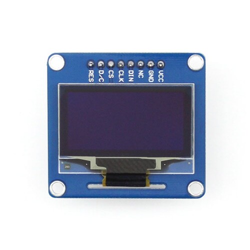 1.3inch OLED (B)树莓派4B SH1106 OLED屏/模块显示屏 蓝色直排针