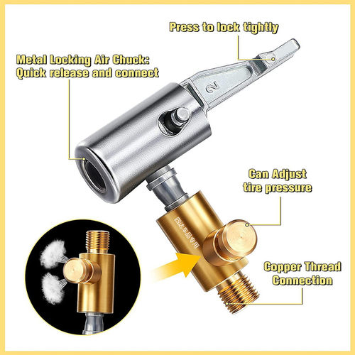 车载充气泵气嘴转换头充气泵气管