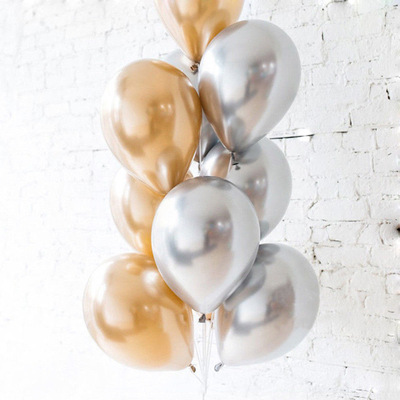 珠光金属色会场婚房装饰乳胶气球