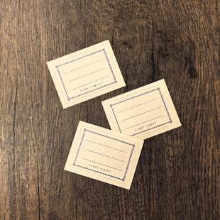 LA佐读 古典边框手写标签贴 质感书写纸原创手账不干胶复古小礼物