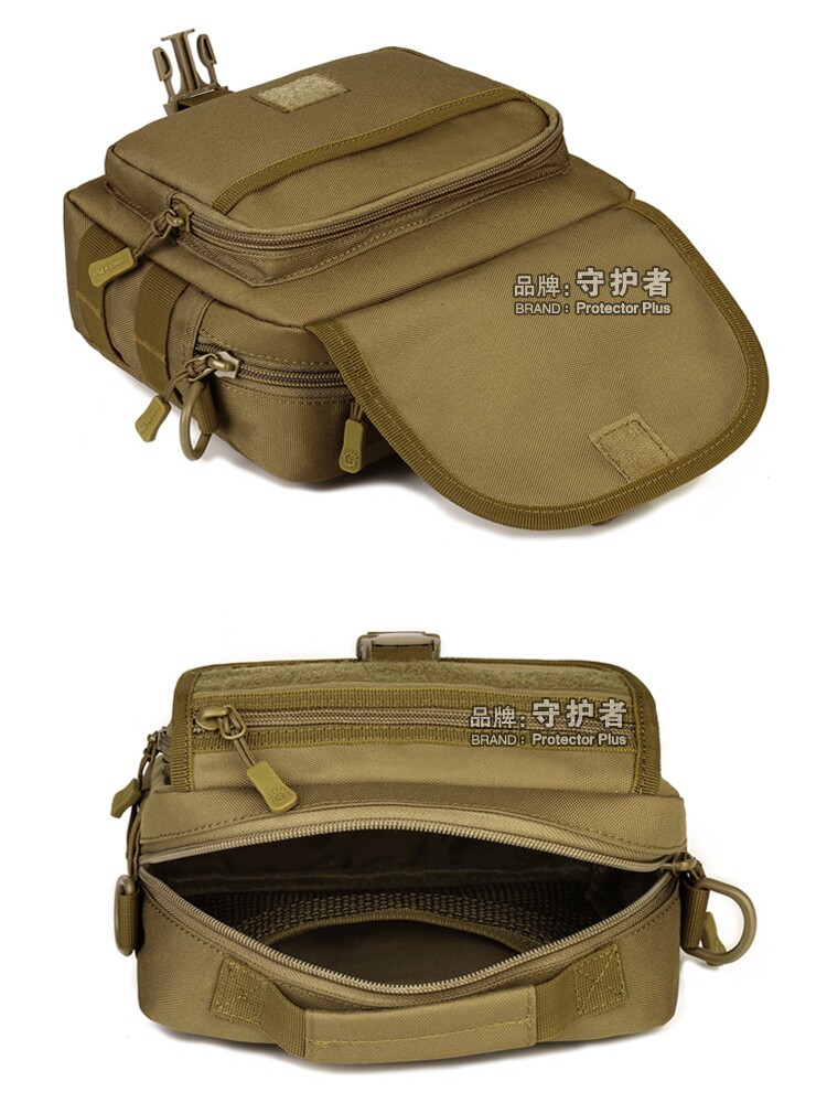 GUARDIAN MULTIFUNCTIONAL WAIST BAG MENS AND WOMENS SPORTS SINGLE SHOULDER LURE BAG MOUNTAINEERING AND CYCLING CROSSBODY CANVAS EXTERNAL EXPANSION BAG