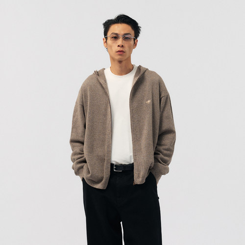 BOHRHOO680G纯棉连帽毛织衫