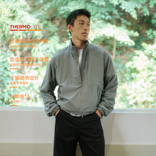 BOHRHOO25AW防泼水抓绒保暖百搭轻薄立领轻量化夹克外套春男女