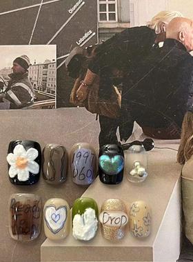 IS'SYI NAIL【绯色月下】小众设计感手工穿戴甲美甲