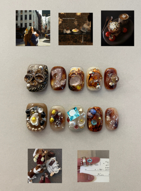 3E · IS'SYI  NAIL【古堡垒圣歌】高级感小众设计手工穿戴美甲