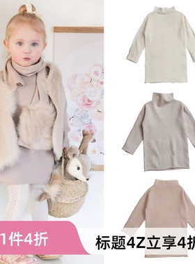 4Z BELLE ENFANT现货女童女宝宝秋冬羊绒针织裙超柔软百搭