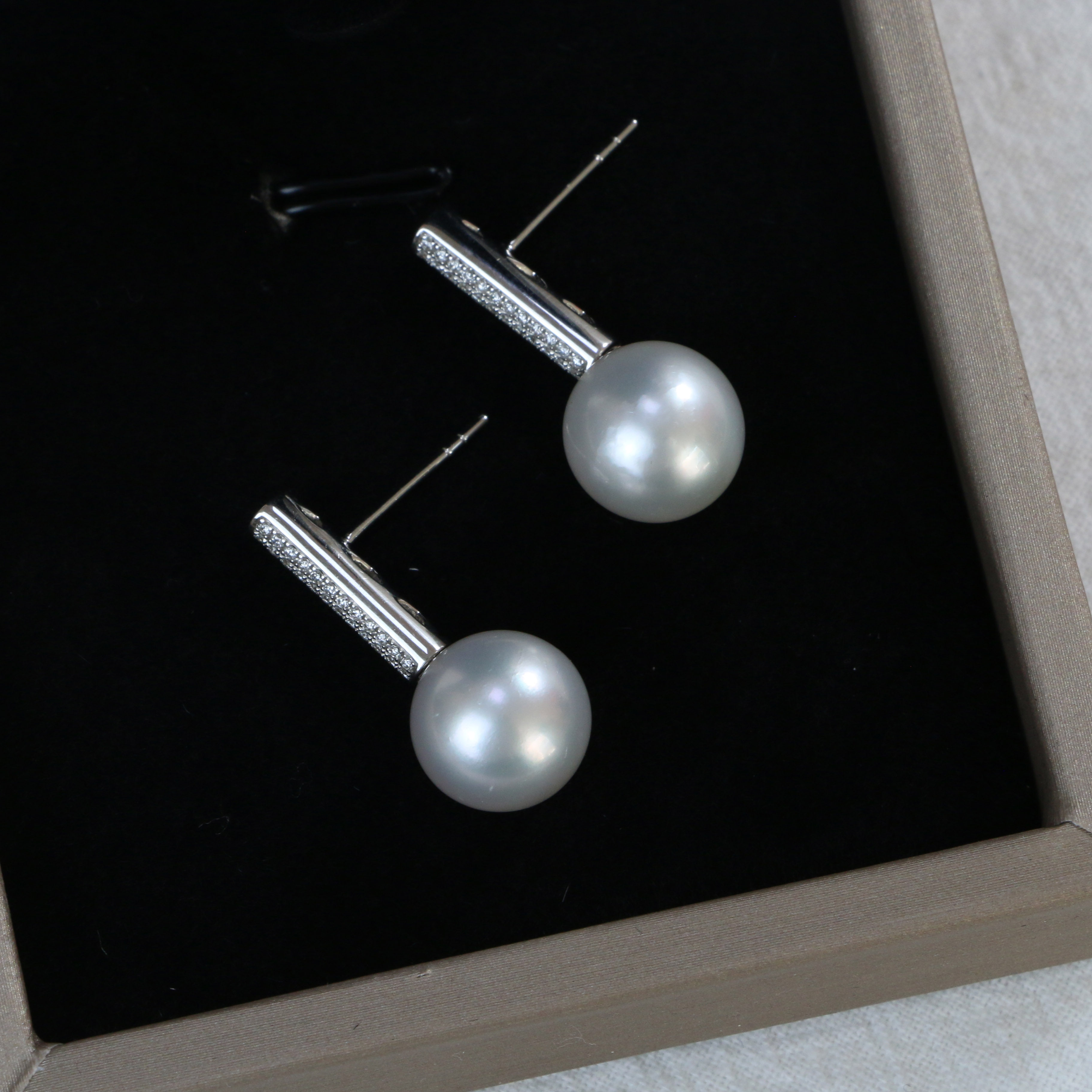 【可乐优选】11mm18K金+天然真钻海水澳白珍珠耳环,珠宝/钻石/翡翠,耳饰,淘宝优惠券,粉丝福利购,淘宝优惠卷