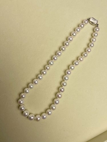 【可乐优选】925银9-11mm大龙珠珍珠项链