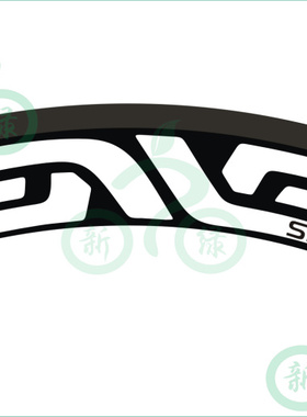 SES 公路车700c轮组碳圈轮圈刀圈贴纸 白标 一轮份（6条）