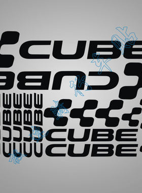 diycube镂空自行车贴纸