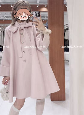 现货石原里美同款S家大衣2025冬季新款商场专柜同款千金气质羊毛