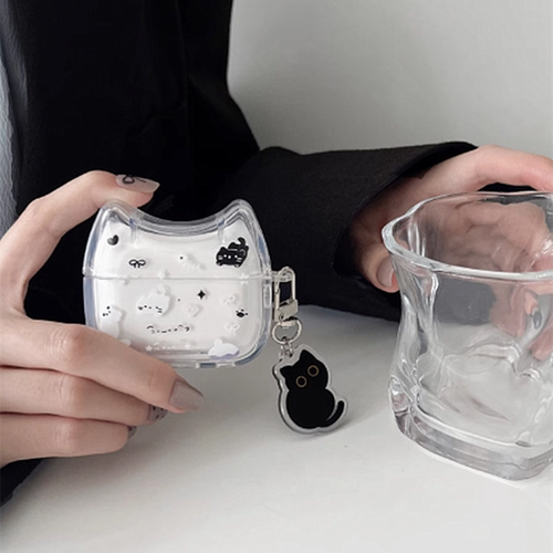 碎花猫咪airpodspro2保护套适用苹果1代2代3代4代5代6代蓝牙耳机壳pro6卡通女款第五代套全包防摔新款小众软