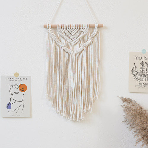 物如挂毯手工编织棉绳装饰