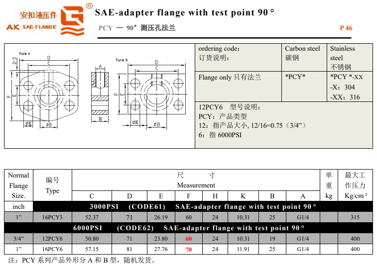sae渡过测法兰 sae压法兰