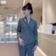 凤祥灰色 珠宝店银楼金店店员服工作服适用老 25秋冬长袖 西服套装
