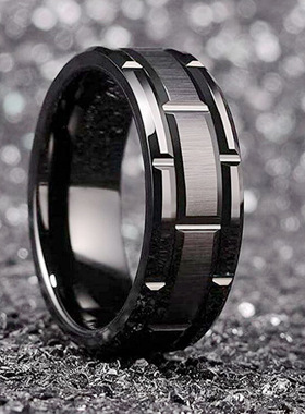 情侣指环女批花戒指手环百搭