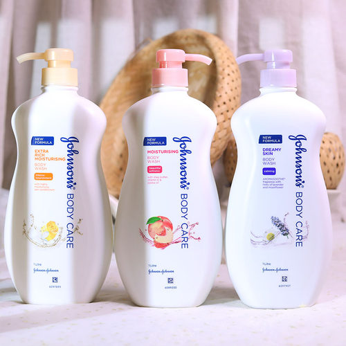 进口香港强生美肌沐浴露持久留香