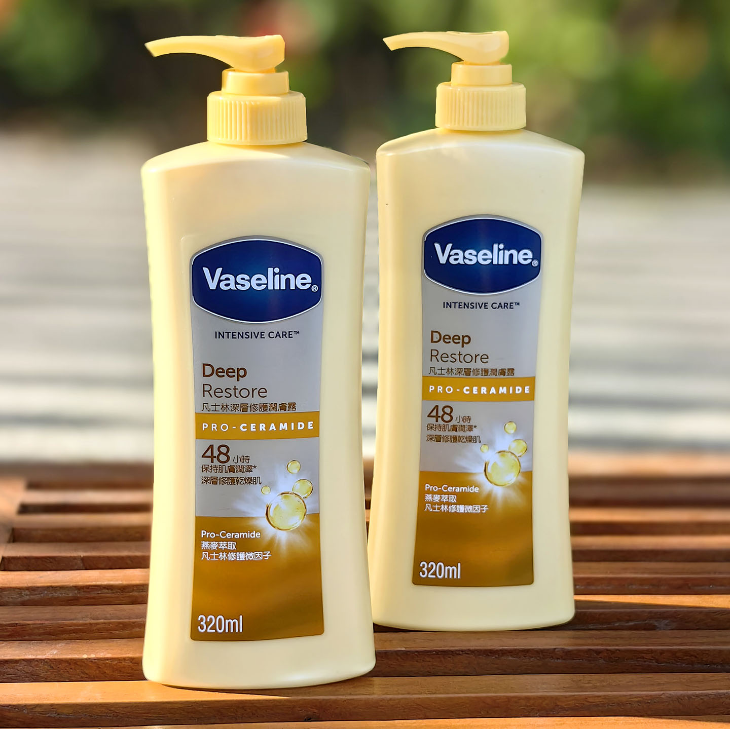 进口Vaseline凡士林身体乳深层修护燕麦舒缓润肤露抗干痒港版2支