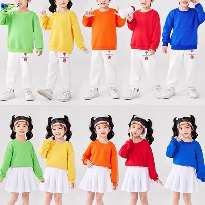 秋冬季儿童演出服啦啦操运动会班服中小学生男女童团体合唱表演