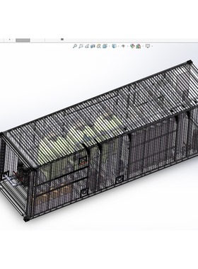 30th一体化超滤处理集装箱设计三维STEP模型图纸建模参考素材