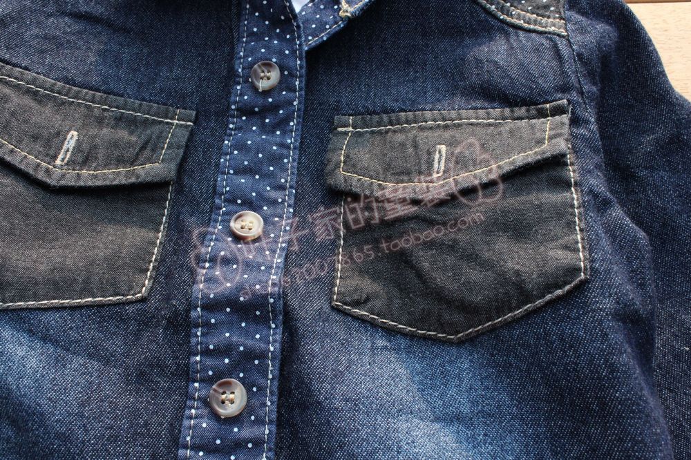 Chemise garcon à manche longue en toile - Ref 2078181 Image 4