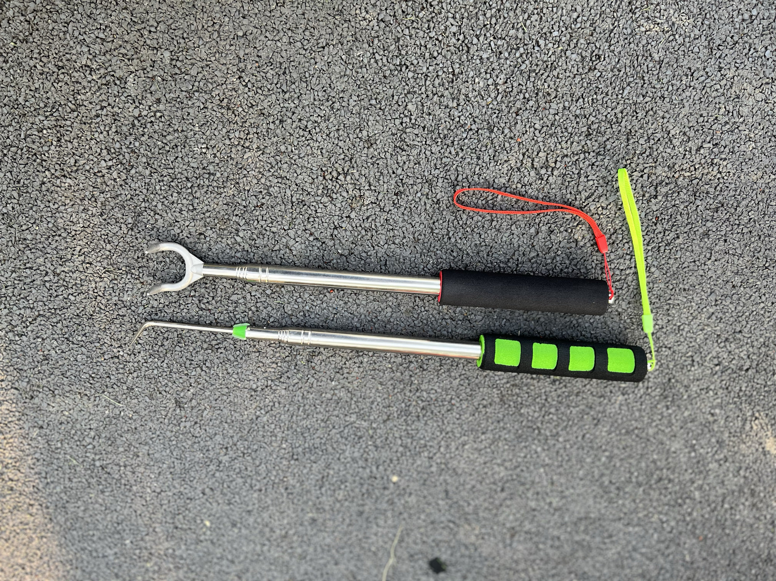 不锈钢伸缩蒜钩子大蒜出苗神器地膜钩工具地膜农具双勾单勾新款