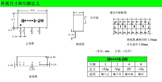 Otte原装芯片 9V转5V稳压隔离dcdc电源模块IB0905S-2W降压转换器-封面