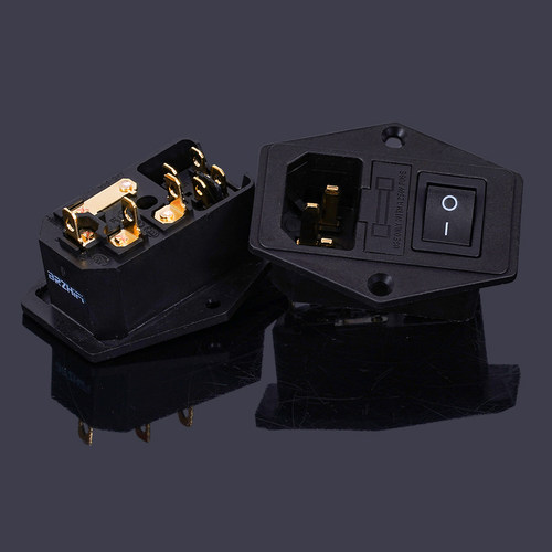 发烧hifi紫铜座机插座