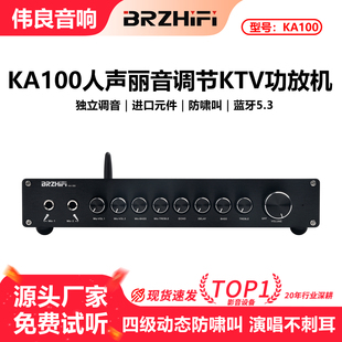 KA100 专业大功率KTV 家用卡拉OK功放机 防啸叫 人声丽音调节